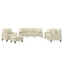 Juego de sofás con cojines 4 piezas cuero sintético color crema von , Sofas - Ref: Foro24-3201354, Preis: 657,19 €, Rabatt: %