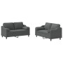 Juego de sofás con cojines 2 piezas tela gris oscuro by , Sofas - Ref: Foro24-3201819, Price: 431,00 €, Discount: %