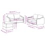 Juego de sofás con cojines 3 piezas tela amarillo claro von , Sofas - Ref: Foro24-3201831, Preis: 499,15 €, Rabatt: %