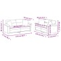 Juego de sofás con cojines 2 piezas cuero sintético capuchino de , Sofás - Ref: Foro24-3202376, Precio: 493,95 €, Descuento: %