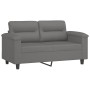Juego de sofás con cojines 3 piezas tela microfibra gris oscuro by , Sofas - Ref: Foro24-3202322, Price: 529,35 €, Discount: %