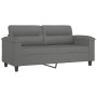 Juego de sofás con cojines 3 piezas tela microfibra gris oscuro by , Sofas - Ref: Foro24-3202322, Price: 529,35 €, Discount: %
