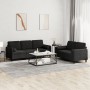 Juego de sofás con cojines 2 piezas terciopelo negro von , Sofas - Ref: Foro24-3202039, Preis: 508,83 €, Rabatt: %