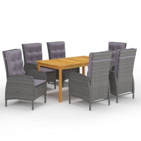 Graues 7-teiliges Garten-Essset von vidaXL, Gartensets - Ref: Foro24-3067775, Preis: 934,91 €, Rabatt: %