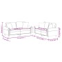 Juego de sofás con cojines 2 piezas cuero sintético color crema by , Sofas - Ref: Foro24-3202161, Price: 485,43 €, Discount: %
