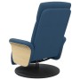 Sillón reclinable con reposapiés tela azul von , Sessel - Ref: Foro24-356528, Preis: 245,10 €, Rabatt: %