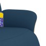 Sillón reclinable de masaje con reposapiés tela azul by , Armchairs - Ref: Foro24-356540, Price: 231,15 €, Discount: %