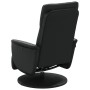 Sillón reclinable con reposapiés cuero sintético negro by , Armchairs - Ref: Foro24-356549, Price: 173,14 €, Discount: %