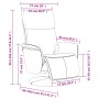 Sillón reclinable masaje reposapiés cuero sintético capuchino by , Armchairs - Ref: Foro24-356556, Price: 204,08 €, Discount: %