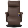Sillón reclinable masaje con reposapiés cuero sintético marrón von , Sessel - Ref: Foro24-356554, Preis: 208,23 €, Rabatt: %