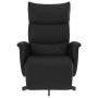 Sillón reclinable con reposapiés cuero sintético negro by , Armchairs - Ref: Foro24-356589, Price: 221,78 €, Discount: %