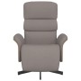 Sillón reclinable con reposapiés tela gris taupe by , Armchairs - Ref: Foro24-356606, Price: 209,80 €, Discount: %