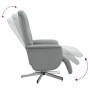 Sillón reclinable con reposapiés tela gris claro by , Armchairs - Ref: Foro24-356561, Price: 183,32 €, Discount: %