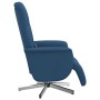 Sillón reclinable de masaje con reposapiés tela azul de , Sillones - Ref: Foro24-356580, Precio: 186,98 €, Descuento: %