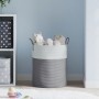 Cesta de almacenaje algodón gris y blanco Ø38x46 cm von , Körbe - Ref: Foro24-358482, Preis: 31,91 €, Rabatt: %