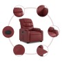 Sillón reclinable elevable cuero artificial rojo tinto by , Armchairs - Ref: Foro24-3206603, Price: 285,80 €, Discount: %