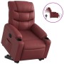 Sillón elevable eléctrico cuero artificial rojo tinto by , Armchairs - Ref: Foro24-3206617, Price: 329,02 €, Discount: %