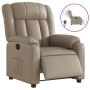 Sillón reclinable eléctrico de cuero sintético color capuchino by , Armchairs - Ref: Foro24-3205256, Price: 268,69 €, Discoun...