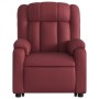 Sillón reclinable elevable cuero artificial rojo tinto by , Armchairs - Ref: Foro24-3205268, Price: 312,89 €, Discount: %