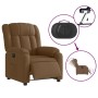 Sillón reclinable eléctrico de tela marrón by , Armchairs - Ref: Foro24-3205296, Price: 270,53 €, Discount: %