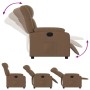 Sillón reclinable eléctrico de tela marrón by , Armchairs - Ref: Foro24-3205296, Price: 270,53 €, Discount: %