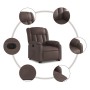 Sillón reclinable elevable eléctrico de cuero sintético marrón de , Sillones - Ref: Foro24-3205280, Precio: 326,91 €