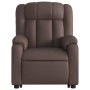 Sillón reclinable elevable eléctrico de cuero sintético marrón de , Sillones - Ref: Foro24-3205280, Precio: 326,91 €