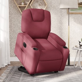Sillón eléctrico reclinable elevable de tela rojo tinto de , Sillones - Ref: Foro24-3204395, Precio: 330,58 €, Descuento: %