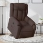 Sillón eléctrico reclinable elevable de tela marrón oscuro by , Armchairs - Ref: Foro24-3205345, Price: 334,07 €, Discount: %