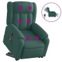 Sillón masaje eléctrico reclinable elevable tela verde oscuro by , Armchairs - Ref: Foro24-3205358, Price: 359,54 €, Discount: %