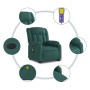 Sillón masaje eléctrico reclinable elevable tela verde oscuro by , Armchairs - Ref: Foro24-3205358, Price: 359,54 €, Discount: %