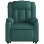 Sillón masaje eléctrico reclinable elevable tela verde oscuro by , Armchairs - Ref: Foro24-3205358, Price: 359,54 €, Discount: %
