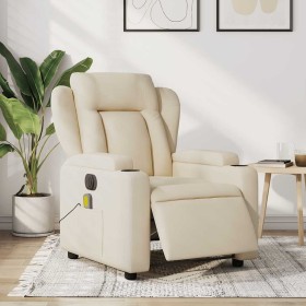 Sillón reclinable de masaje eléctrico tela color crema von , Sessel - Ref: Foro24-3204479, Preis: 306,35 €, Rabatt: %