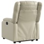Sillón reclinable elevable eléctrico de cuero sintético crema by , Armchairs - Ref: Foro24-3205165, Price: 352,06 €, Discount: %