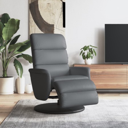 Sillón reclinable con reposapiés cuero sintético gris von , Sessel - Ref: Foro24-356720, Preis: 243,72 €, Rabatt: %