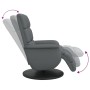 Sillón reclinable con reposapiés cuero sintético gris von , Sessel - Ref: Foro24-356720, Preis: 243,72 €, Rabatt: %