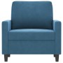 Sillón de terciopelo azul 60 cm de , Sofás - Ref: Foro24-359188, Precio: 171,87 €