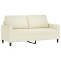 Sofá de 2 plazas terciopelo color crema 140 cm by , Sofas - Ref: Foro24-359207, Price: 250,60 €, Discount: %
