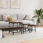 Mesas de centro apilables 3 pzas madera ingeniería roble marrón von , Couchtisch - Ref: Foro24-838937, Preis: 49,44 €, Rabatt: %