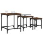Mesas de centro apilables 3 pzas madera ingeniería roble marrón von , Couchtisch - Ref: Foro24-838937, Preis: 49,44 €, Rabatt: %