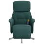 Sillón reclinable de masaje con reposapiés tela verde oscuro von , Sessel - Ref: Foro24-356673, Preis: 200,65 €, Rabatt: %