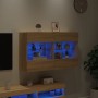 Mueble TV de pared con luces LED roble Sonoma 98,5x30x60,5 cm von , TV-Möbel - Ref: Foro24-837108, Preis: 107,11 €, Rabatt: %