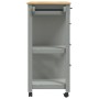 Carrito de cocina MONZA madera maciza de pino 84x40x90 cm von , Küchen- und Speisewagen - Ref: Foro24-376116, Preis: 208,99 €...
