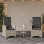 Sillones reclinables de jardín con cojines gris 2 uds ratán PE by , Garden chairs - Ref: Foro24-365174, Price: 245,76 €, Disc...