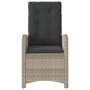 Sillones reclinables de jardín con cojines gris 2 uds ratán PE by , Garden chairs - Ref: Foro24-365174, Price: 245,76 €, Disc...