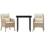 Set comedor de jardín 3 pzas con cojines ratán sintético beige von , Gartensets - Ref: Foro24-3211969, Preis: 311,82 €, Rabat...