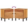 Mesita de noche de madera maciza de acacia 40x33x46 cm de , Mesitas de noche - Ref: Foro24-356851, Precio: 52,73 €, Descuento: %