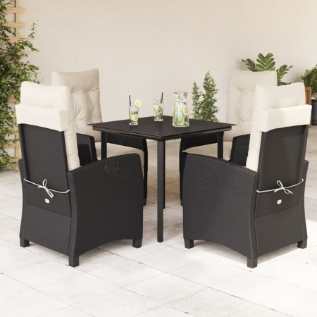 Set de muebles jardín 5 pzas con cojines ratán sintético negro von , Gartensets - Ref: Foro24-3212734, Preis: 537,13 €, Rabat...