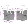 Set de muebles jardín 5 pzas con cojines ratán sintético negro von , Gartensets - Ref: Foro24-3212734, Preis: 537,13 €, Rabat...