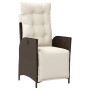 Set comedor de jardín 7 pzas con cojines ratán sintético marrón by , Garden sets - Ref: Foro24-3213417, Price: 859,16 €, Disc...